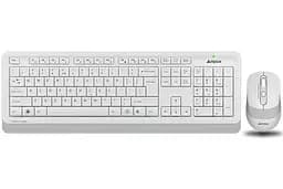 Комплект бездротовий A4tech Fstyler FG1010, White+Grey, клавіатура+миша