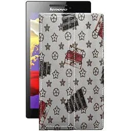 Чехол StatusCASE из экокожи для планшета Lenovo Tab 2 A7-30 Луи-Витон-белый