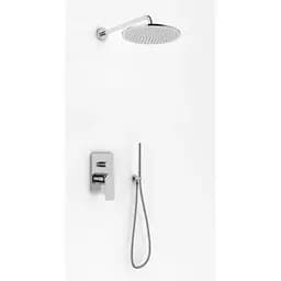 Душова система прихованного монтажу Kohlman Wexpo хром + Box прихованого монтажу QW210WR30, Хром