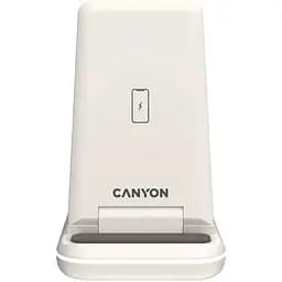 Зарядний пристрій Canyon WS-304 3 в 1 QI Cosmic Latte (CNS-WCS304CL) - мініатюра 5