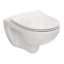 Унитаз подвесной Roca Victoria Rimless с сидением Soft Close Slim A34H398000, Белый