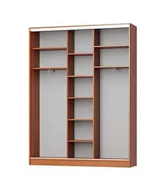 Шафа-купе тридверна MebelStar Стандарт AL 2ДСП/Дзеркало 180x45x240 см Дуб сонома (MBS-1537) - мініатюра 2