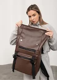Рюкзак ролл Sambag унісекс RollTop LTT шоколадний 41 x 30 x 16 см (24238020) - мініатюра 4
