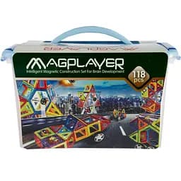 Конструктор Magplayer магнітний набір бокс 118 елементів (MPT-118)