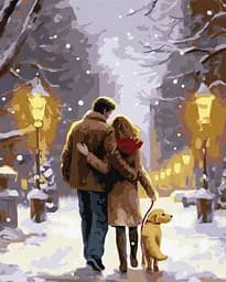 Набір для розпису по номерах Сімейна прогулянка, 40x50 см, КНО8348