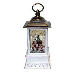 Новорічний світильник-нічник XMAS WDL-24004 Snow Water Lantern, різдвяний ліхтар з ефектом снігу - мініатюра 4