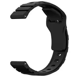 Силіконовий ремінець Defense для Smart Watch 20mm Black - мініатюра 3