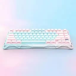 GravaStar Клавіатура механічна GravaStar Mercury K1 Lite 80keys, GravaStar x BSUN Grey, BT/WL/USB, Aurora Mist - мініатюра 6