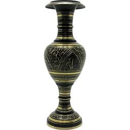 Ваза бронзова чорна 51х15х15 см 20"
