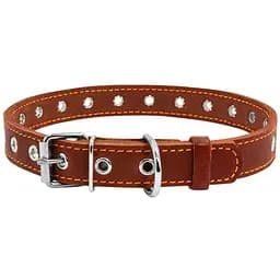 Нашийник для собак Collar, шкіряний, безрозмірний, 50х2 см, коричневий