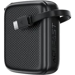 Універсальна мобільна батарея Acefast 10000mAh 20W PD,QC3.0 USB-C In/Out with build Type-C cable M15 Black (6974316283973) - мініатюра 7