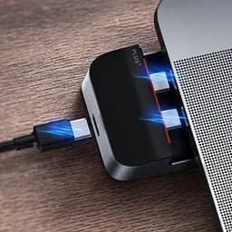 USB-хаб Baseus Armor Age Type-C Bracket Multifunctional Hub Adapter Space Gray (CAHUB-AJ0G) [72636] - мініатюра 13