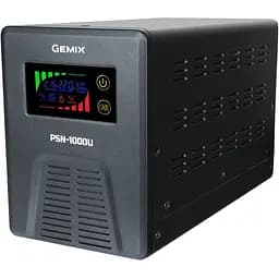 ДБЖ Gemix PSN-1000, 1000VA/600W 12V/220V, 7/9/13A, 3xSchuko, без АКБ - мініатюра 2