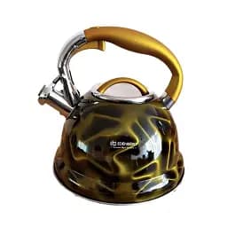 Чайник со свистком 3 л Edenberg металлический корпус EB-1911 желтый