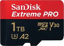 Карта пам'яті SanDisk microSDXC 1TB Extreme Pro UHS-I U3 + SD Adapter [SDSQXCD-1T00-GN6MA] [80275] - мініатюра 2