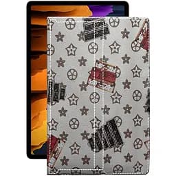 Чохол StatusCASE з екошкіри для планшету Samsung Galaxy Tab S7 Plus Луі-Вітон-білий