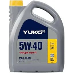 Автомобільна моторна олива Yuko VEGA SYNT 5W-40 4л (4823110401453)