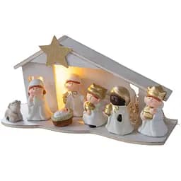 Різдвяний вертеп J-line з лед-підсвічуванням (47955)