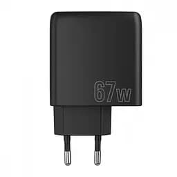 Зарядное устройство для Proove Shot GaN 67 W (2 Type-C + 1 USB) черный (WCSG67120001)