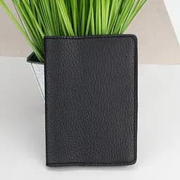 Обложка на паспорт, загранпаспорт кожаная Handycover 0054 черный флотар