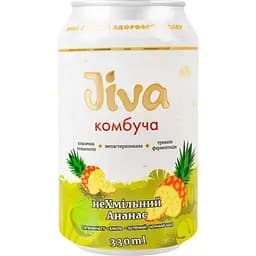 Напиток Jiva Комбуча нехмельный Ананас слабогазированный 0.33 л