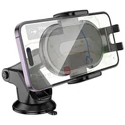 Автотримач Borofone BH134 Rio push-type (center console) Black - мініатюра 4