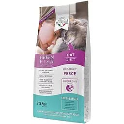 Сухой корм для взрослых кошек Marpet Greenfish диетическое питание, с рыбой 7.5 кг