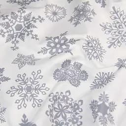 Простирадло Cosas на резинці 100х200 snowflakes, срібло (SnowflakesGrey_100x200x20) - мініатюра 4