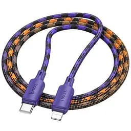 Дата кабель Hoco X116 Meridian Type-C to Lightning 27W (1m) Gradient Purple Mix - мініатюра 4