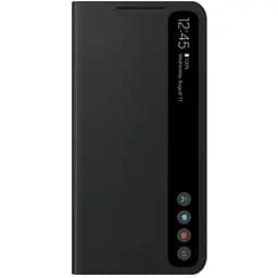 Оригінальний чохол-книжка для Samsung Galaxy S21 FE (G990) S-View Clear View Smart Cover Черный EF-ZG990CBEGRU