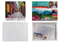 Набір для розпису по номерах Вузька вулиця, TK Group, 30x40 см, 30493