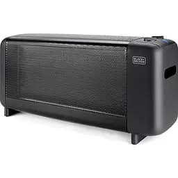 Мікатермічний обігрівач BLACK+DECKER 1500 Вт, площа обігріва 15 кв.м., підлоговий, чорний (BXMRA1500E)