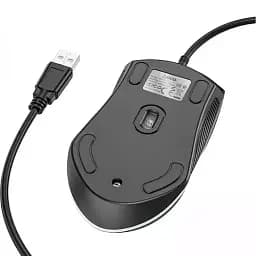 Миша Hoco GM19 Enjoy GaXiaoming luXiaominous wired mouse Black - мініатюра 6