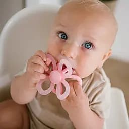 Прорізувач для зубів BabyOno Квіточка силіконовий рожевий (1596/01) - мініатюра 3
