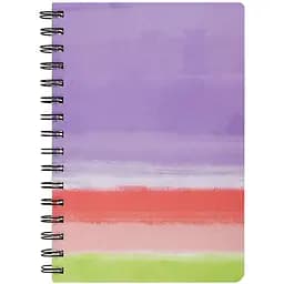 Книга для нотаток Buromax Color Lines А5 80 аркушів у клітинку фіолетова (BM.24572110-07)