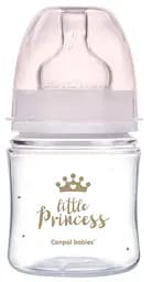 Дитяча пляшечка антиколікова для годування новонароджених 120 мл EasyStart Royal Baby Canpol babies рожевий
