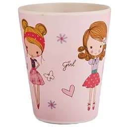 Стакан Fissman детский из бамбукового волокна модница 300 мл (8350)