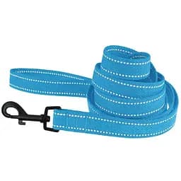 Поводок для собак Barksi Сotton с карабином квадратное ушко 200x1.6 см голубой