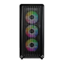 Корпус Montech X5, Black, Mid Tower, без БЖ, для E-ATX / ATX / Micro ATX / Mini ITX, 1xType-C / 1xUSB 3.0 / 2xUSB 2.0, макс. CPU - 165 мм / GPU - 410 мм, 3x140 мм ARGB / 1x140 мм ARGB, бічна панель із загартованого скла - мініатюра 6