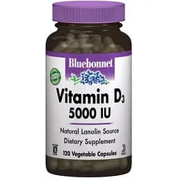 Витамин D3 Bluebonnet Nutrition 125 мкг 120 вегетарианских капсул