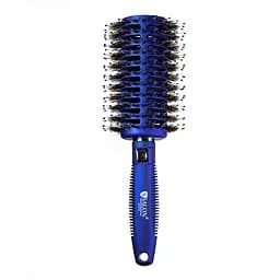 Щітка-брашинг для волосся кругла продувная Salon Professional 9575 G Синя