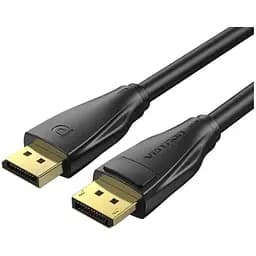 Кабель мультимедийный DisplayPort M to DisplayPort M 3.0m V1.4 8K black Vention (HCDBI)
