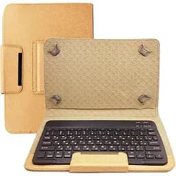 Чохол-підставка універсальна з Bluetooth клавіатурою для планшетів (9.5", 9.6", 9.7", 10", 10.1"), Gold