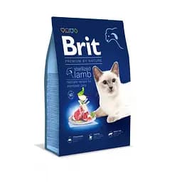 Сухий корм для стерилізованих котів Brit Premium by Nature Cat Sterilized Lamb (8 кг)