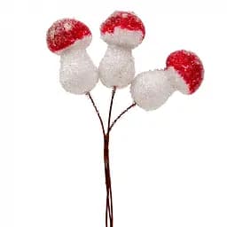 Гриб декоративний Мухомор Yes! Fun, 4 см, 3 шт. в пучку, зацукрований