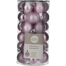 Набір ялинкових куль House of Seasons 3 см 30 шт бузкові (8720362101604)