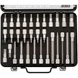 Набор головок торцевых Wurth 1/2" с битами TX/HEX/XZN 31 шт. Zebra (096513 310)