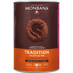 Суха суміш Monbana Tradition Chocolate Powder для приготування гарячого шоколаду 1 кг
