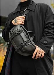 Велика чоловіча поясна сумка бананка Sambag 38х21 см sum0027307 - мініатюра 13