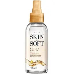 Легкий спрей-автозасмага для тіла Skin so Soft by Avon Сяйво